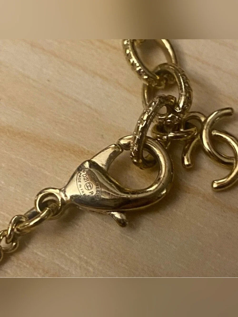 CHANEL Black Heart Pendant Necklace